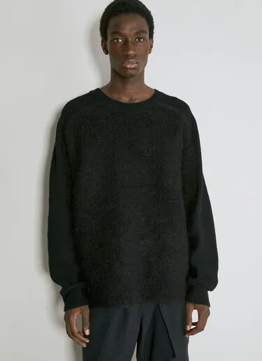 Y-3  |Crew Neck Wool Nylon Street Style Long Sleeves Designers