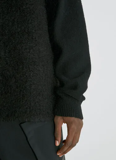 Y-3  |Crew Neck Wool Nylon Street Style Long Sleeves Designers