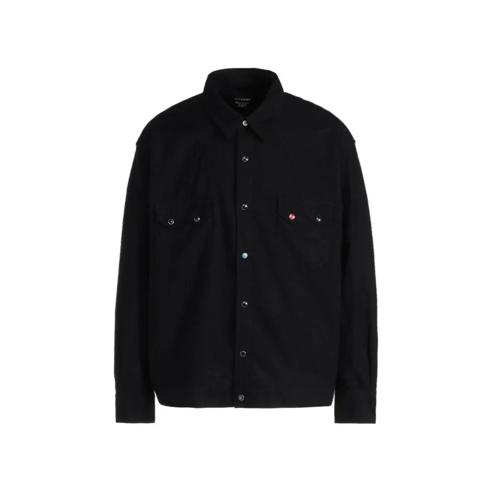 Yohji Yamamoto  |Street Style Collaboration Long Sleeves Cotton Logo