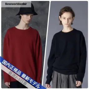 Yohji Yamamoto  |Unisex Street Style Long Sleeves Plain Designers Sweaters