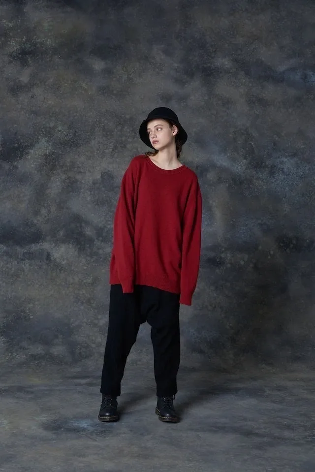 Yohji Yamamoto  |Unisex Street Style Long Sleeves Plain Designers Sweaters