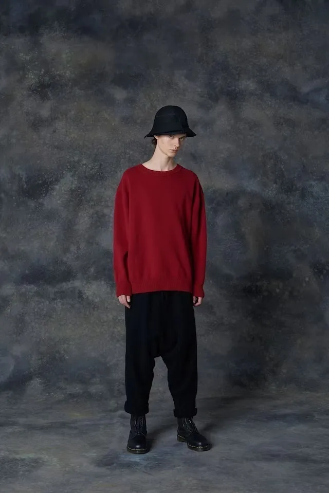 Yohji Yamamoto  |Unisex Street Style Long Sleeves Plain Designers Sweaters