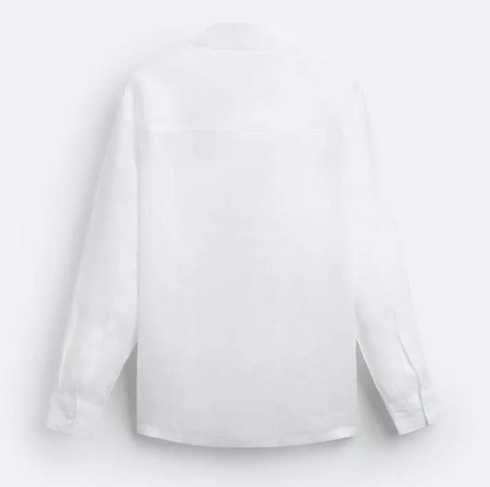 ZARA  |Linen Plain Shirts