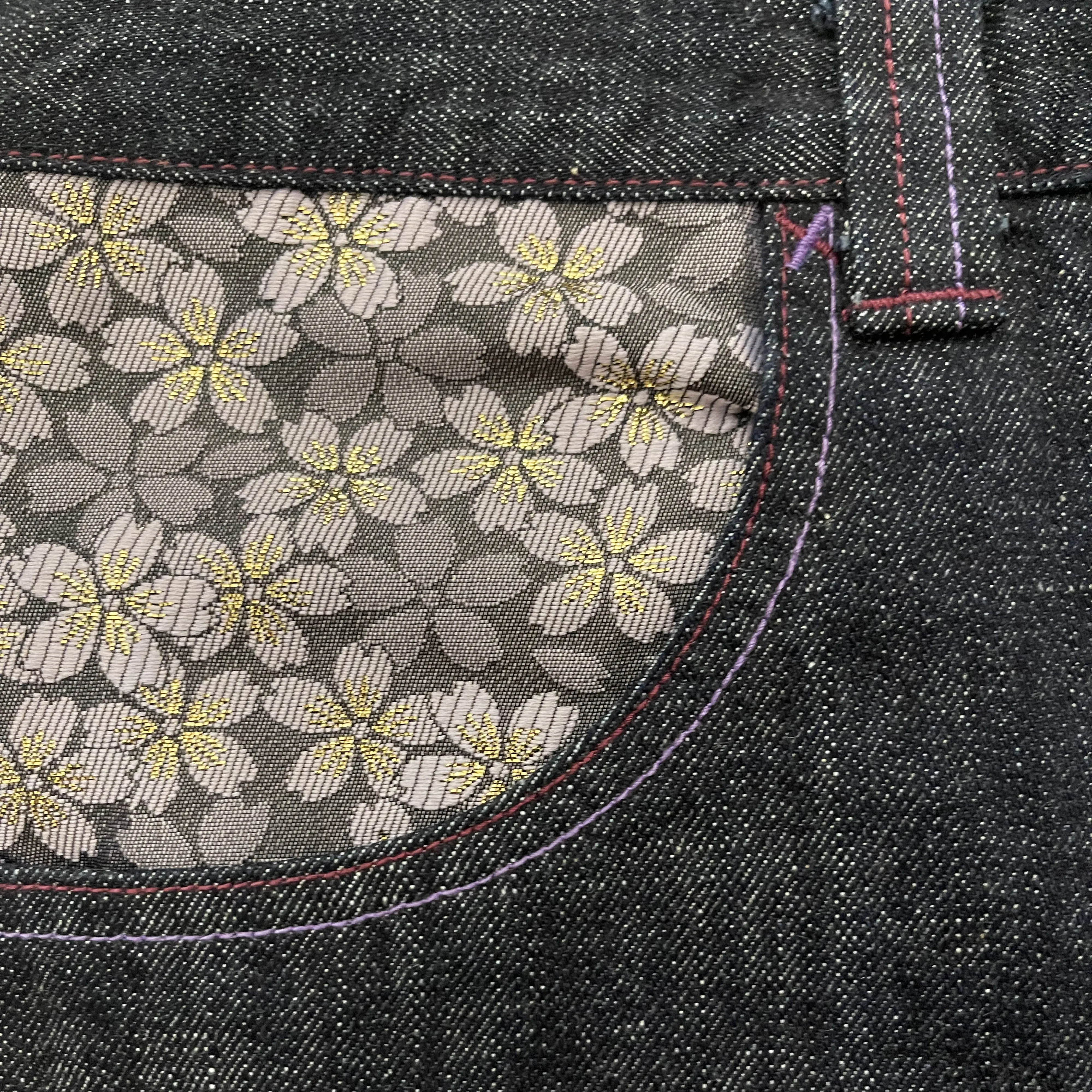 Zen Sakura Hand Painted Jeans - W34"